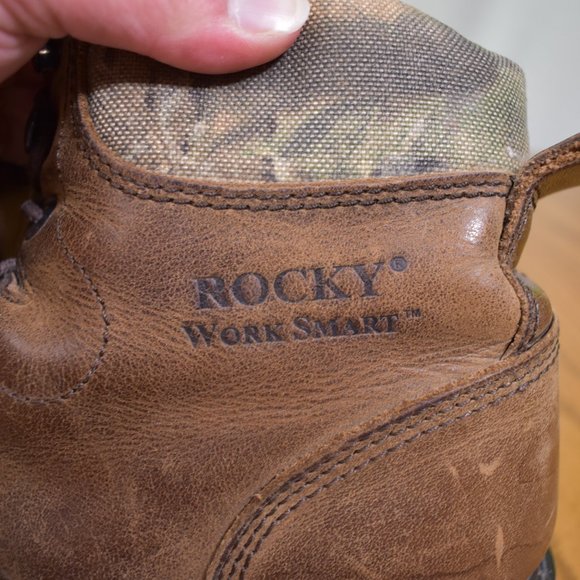 Men Rocky Work Smart Welder Safety Shoes Work Boots Leather Size 8 Steel Toe main image 16